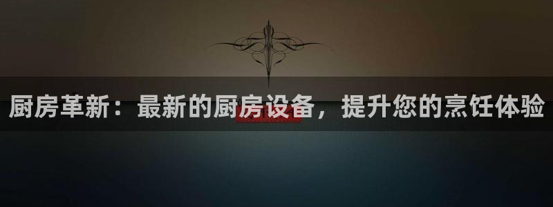 尊龙凯时几百万怎么下款：厨房革新：最新的厨房设备，提升您的烹