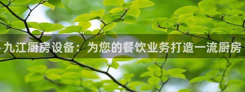 凯时尊龙平台登录：九江厨房设备：为您的餐饮业务打造一流厨房