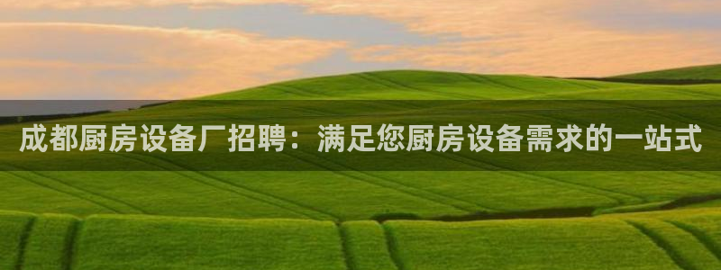 尊龙凯时一人生就是博官网：成都厨房设备厂招聘：满足您厨房设备