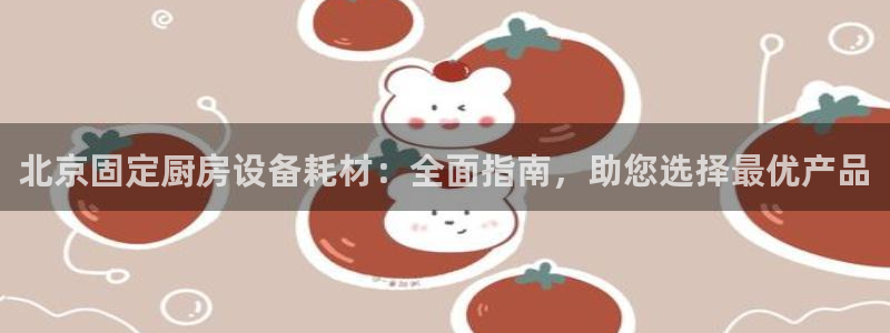 尊龙官方网站：北京固定厨房设备耗材：全面指南，助您选择最优产